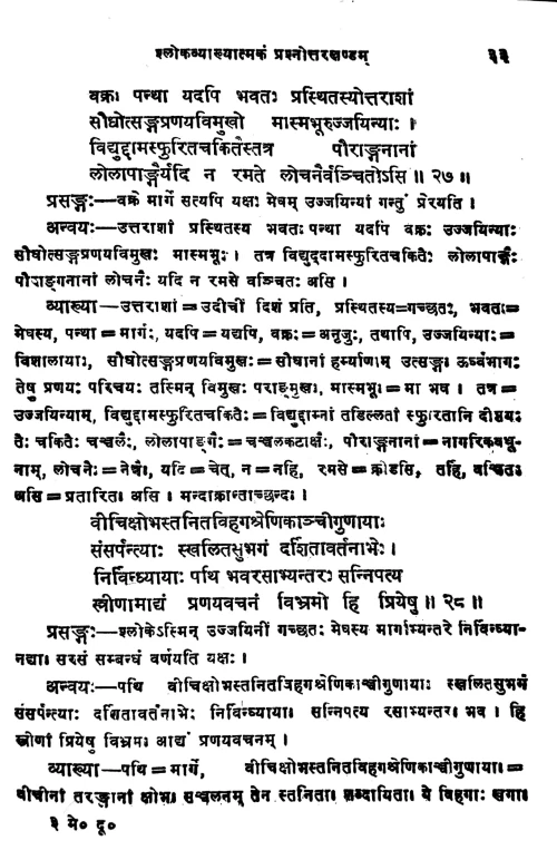 Meghadutadarpanam (Prasnottari)